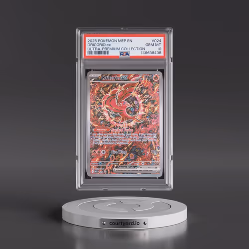 2025 Pokémon Mep EN-Me Black Star Promo #024 Oricorio EX - Holo Mega Charizard X EX Ultra-Premium Co