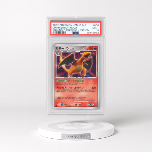 2007 Pokémon Diamond & Pearl Shining Darkness #006 Charizard - 1st Edition Holo (PSA 9 MINT)
