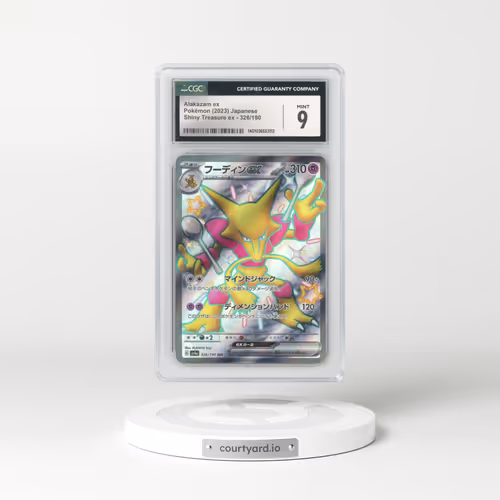2023 Pokémon Sv4a-Shiny Treasure EX #326 Alakazam EX - Holo Ssr (CGC 9 MINT)