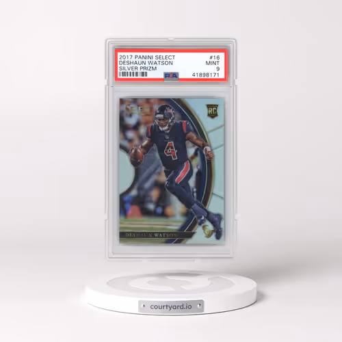 2017 Panini Select #16 Deshaun Watson - Silver Prizm (PSA 9 MINT)
