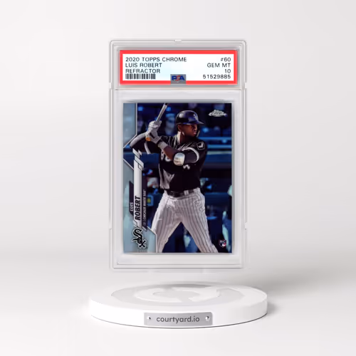 2020 Topps Chrome #60 Luis Robert - Refractor (PSA 10 GEM MINT)