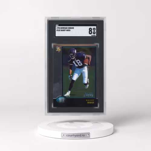 1998 Bowman Chrome #182 Randy Moss (SGC 8 NM-MT)