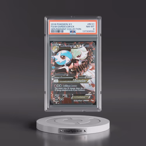 2016 Pokémon XY Generations Radiant Collection #RC31 M Gardevoir EX - Holo Full Art (PSA 8 NM-MT)