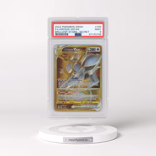 2022 Pokémon Sword & Shield Brilliant Stars #184 Arceus Vstar - Full Art Secret (PSA 9 MINT)