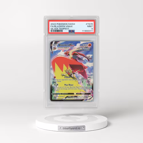 2022 Pokémon Sword & Shield Silver Tempest #TG15 Blaziken Vmax - Full Art (PSA 9 MINT)
