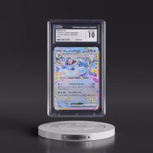 2024 Pokémon Sv8a-Terastal Fest EX #041 Glaceon EX - Holo (CGC 10 GEM MINT)