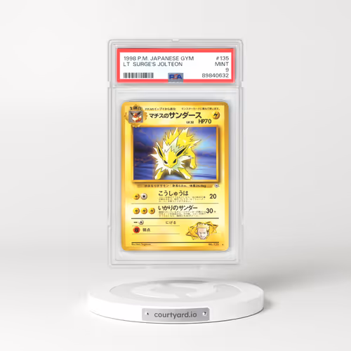 1998 Japanese Gym Booster 1: Leaders' Stadium #135 Lt. Surge's Jolteon (PSA 9 MINT)