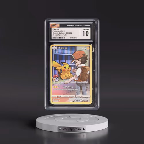 2019 Cosmic Eclipse #241/236 Pikachu - Secret Rare Holo (CGC 10 GEM MINT)