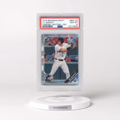 2019 Bowman Draft #BDC150 J.J. Bleday - Chrome-Batting-Refractor (PSA 10 GEM MINT)