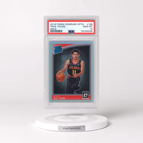 2018 Panini Donruss Optic #198 Trae Young - Holo (PSA 10 GEM MINT)