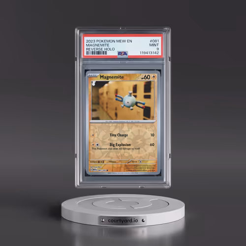 2023 Pokémon Mew EN-151 #081 Magnemite - Reverse Holo (PSA 9 MINT)
