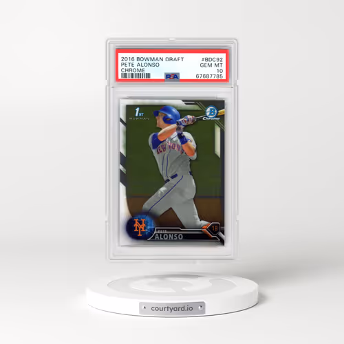 2016 Bowman Draft #BDC92 Pete Alonso - Chrome (PSA 10 GEM MINT)
