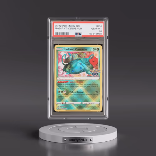 2022 Pokémon Go #004 Radiant Venusaur - Holo (PSA 10 GEM MINT)