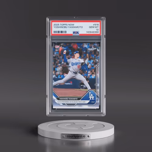 2025 Topps Now #916 Yoshinobu Yamamoto (PSA 10 GEM MINT)