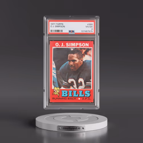1971 Topps #260 O.J. Simpson (PSA 4 VG-EX)