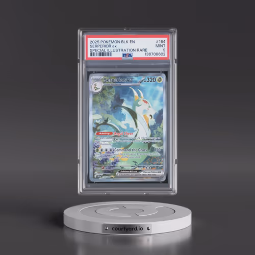 2025 Pokémon Blk EN-Black Bolt #164 Serperior EX - Holo Special Illustration Rare (PSA 9 MINT)