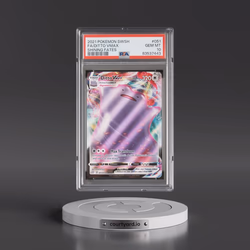 2021 Pokémon Sword & Shield Shining Fates #051 Ditto Vmax - Full Art (PSA 10 GEM MINT)