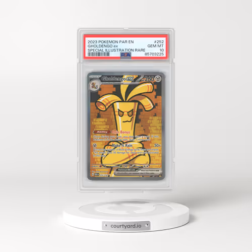 2023 Pokémon Par EN-Paradox Rift #252 Gholdengo EX - Holo Special Illustration Rare (PSA 10 GEM MINT)