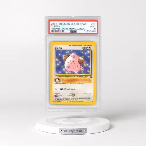 1999 Black Star Promos #31 Cleffa - Pokémon League (PSA 9 MINT)