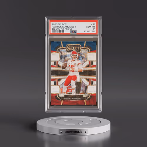 2023 Panini Select #49 Patrick Mahomes II - Tri-Color Prizm (PSA 10 GEM MINT)