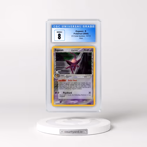 2005 EX Delta Species #4/113 Espeon δ - Holo (CGC 8 NM-MT)