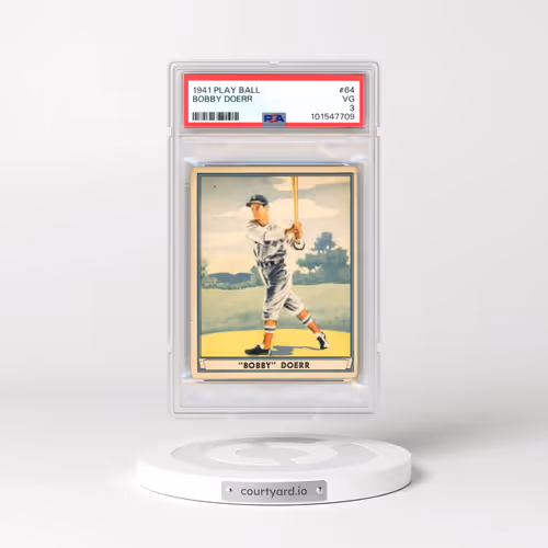 1941 Play Ball #64 Bobby Doerr (PSA 3 VG)