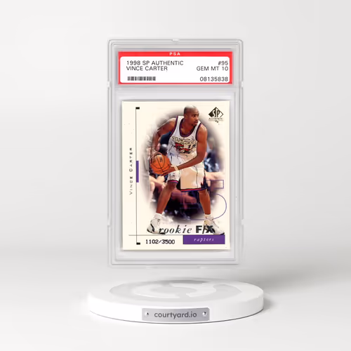 1998 SP Authentic #95 Vince Carter (PSA 10 GEM MINT)