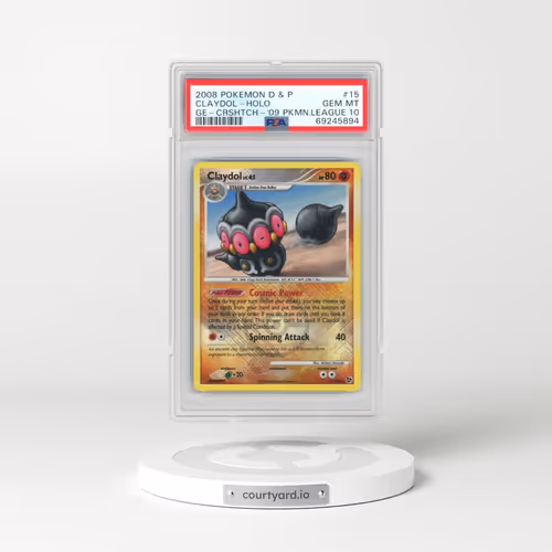 2008 Pokémon Diamond & Pearl Great Encounters #15 Claydol - Holo Crosshatch-2009 Pokemon League (PSA