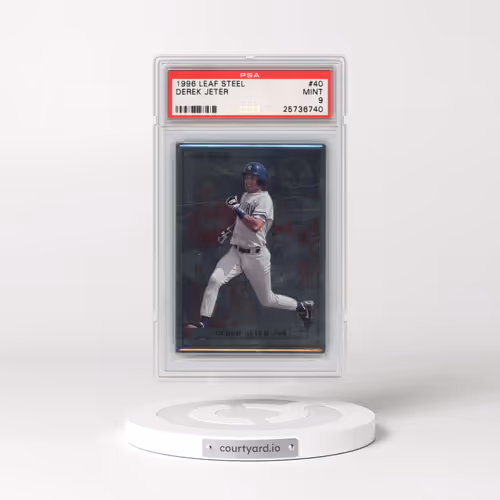 1996 Leaf Steel #40 Derek Jeter (PSA 9 MINT)