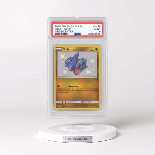 2019 Pokémon Sun & Moon Hidden Fates #SV38 Gible - Holo (PSA 9 MINT)
