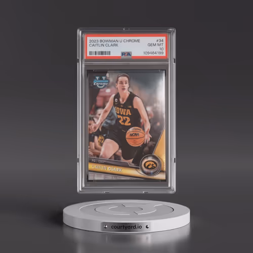 2023 Bowman University Chrome #34 Caitlin Clark (PSA 10 GEM MINT)