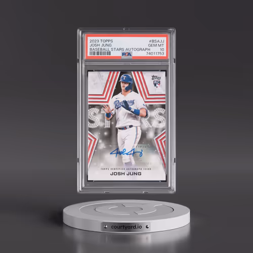 2023 Topps Baseball Stars Autographs #BSAJJ Josh Jung (PSA 10 GEM MINT)