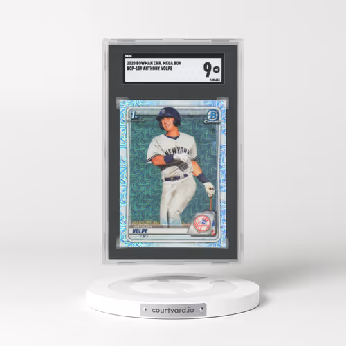 2020 Bowman Chrome Mega Box #BCP139 Anthony Volpe (SGC 9 MINT)
