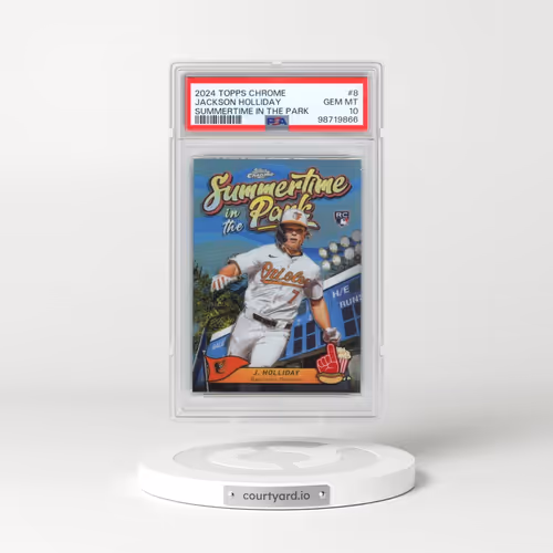 2024 Topps Chrome Summertime in the Park #8 Jackson Holliday (PSA 10 GEM MINT)