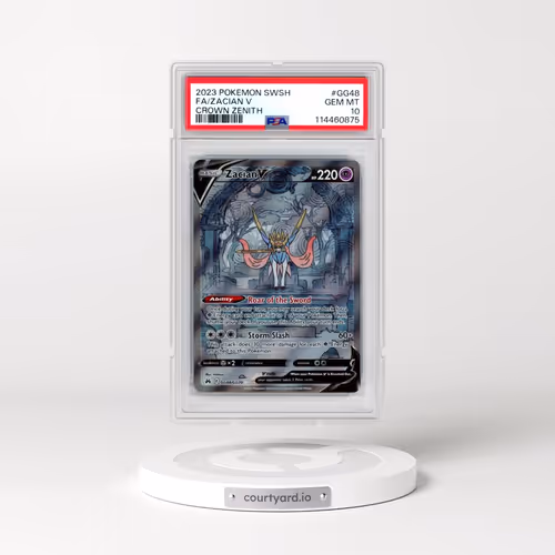 2023 Pokémon Sword and Shield Crown Zenith #GG48 Zacian V - Holo Full Art (PSA 10 GEM MINT)