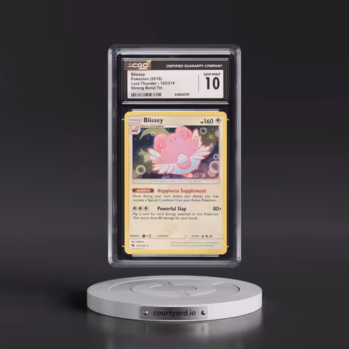 2018 Lost Thunder #153/214 Blissey - Cosmos Holo Strong Bond Tins (CGC 10 GEM MINT)