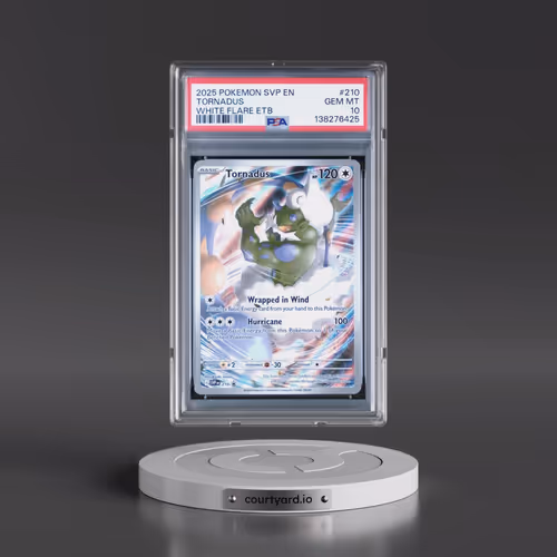 2025 Pokémon Svp EN-SV Black Star Promo #210 Tornadus - White Flare Elite Trainer Box (PSA 10 GEM MI