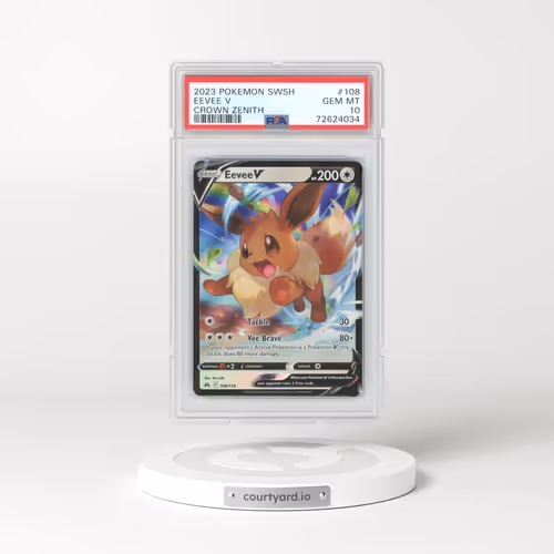 2023 Sword & Shield #108 Eevee V - Full Art Holo (PSA 10 GEM MINT)