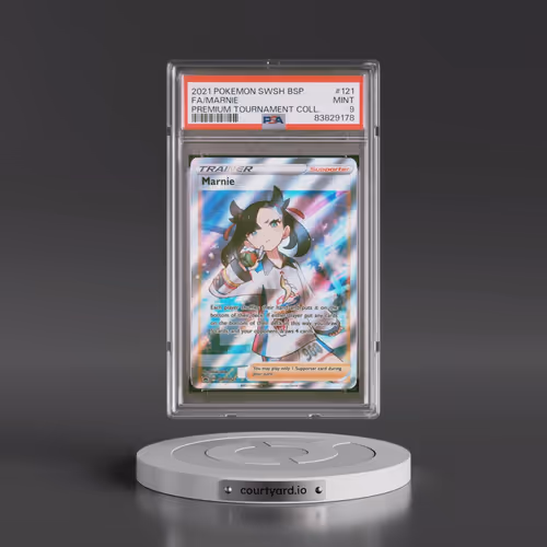 2021 Pokémon Swsh Black Star Promo #121 Marnie - Full Art Marnie Premium Tournament Collection (PSA