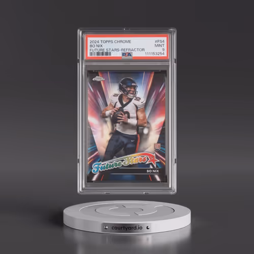 2024 Topps Chrome Future Stars #FS4 Bo Nix - Refractor (PSA 9 MINT)