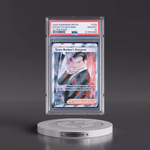 2025 Pokémon Dri EN-Destined Rivals #225 Team Rocket's Giovanni - Ultra Rare (PSA 10 GEM MINT)