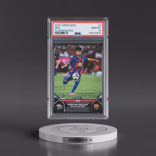2025-2026 Topps Now FC Barcelona #3 Dro (PSA 10 GEM MINT)