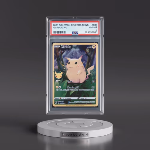 2021 Pokémon Celebrations #005 Pikachu - Full Art (PSA 8 NM-MT)