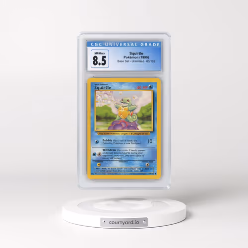 1999 Base Set #63/102 Squirtle (CGC 8.5 NM-MT+)
