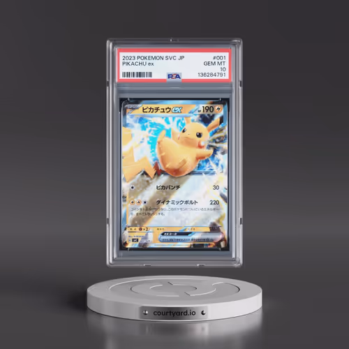 2023 Pokémon Svc-EX Starter Set: Pikachu & Pawmot #001 Pikachu EX - Holo (PSA 10 GEM MINT)