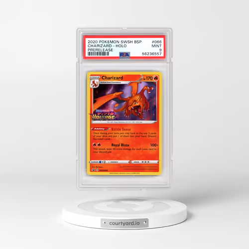 2020 Pokémon Swsh Black Star Promo #066 Charizard - Holo Prerelease (PSA 9 MINT)