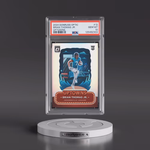2024 Panini Donruss Optic Uptowns #12 Brian Thomas Jr. (PSA 10 GEM MINT)
