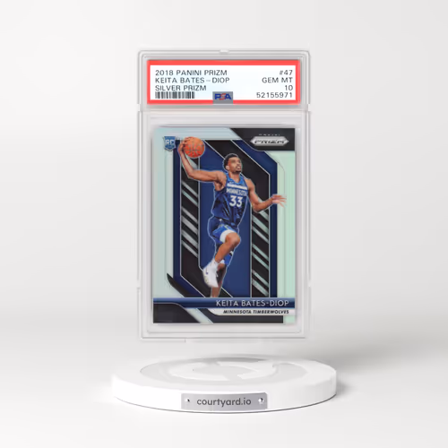 2018 Panini Prizm #47 Keita Bates-Diop - Silver Prizm (PSA 10 GEM MINT)