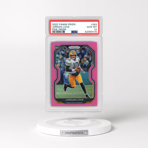 2020 Panini Prizm #363 Jordan Love - Pink Prizm (PSA 10 GEM MINT)