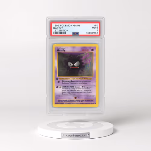 1999 Pokémon Game #50 Gastly - 1st Edition (PSA 9 MINT)